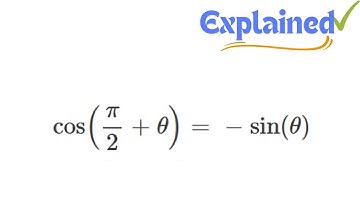 Prove cos( pi/2 + theta ) = -sin theta