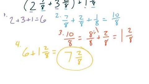4th grade go math- 7.9 - fractions and properties of addition