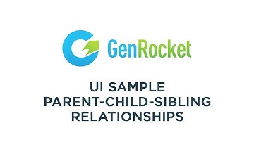 UI Sample Parent/Child/Sibling Relationships