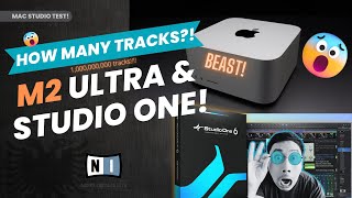 Mac Studio M2 Ultra and Studio One with Kontakt! Music Production Performance Test!