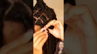 Hairstylist Reacts To Knotless Braids How To Tutorial #haircare #braids #naturalhair #reaction