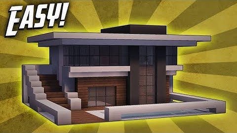 How to make a small modern house in mini block craft
