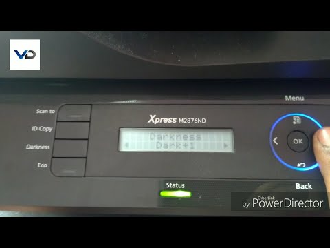 Darkness setting off samsung m2876nd