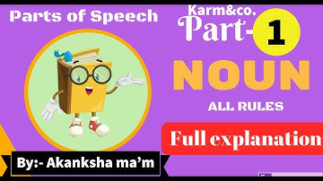 Noun | Basic English Grammar By Akanksha Mam | For SSC CGL/CHSL/CPO/BANK PO/UPSC [Hindi]