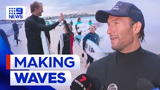 Aussie surfing legend Owen Wright takes part in challenge for a great cause | 9 News Australia