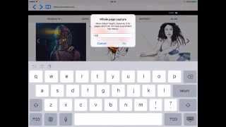 Capture Whole Web Page In ZoomNotes Profile