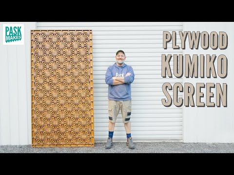 How to make a Kumiko Screen from Plywood