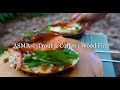 WoodFire Crispy Trout Sandwich &amp; Coffee in Forest | Bushcraft | ASMR | キャンプコーヒー | 캠프 커피