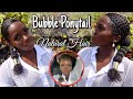 Summer is you ready!?|SLEEK Bubble Ponytail on NATURAL HAIR with HAIR CUFF