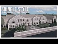 ROBLOX | Bloxburg: 800k Shingle Style Family Mansion Speedbuild | EXTERIOR ONLY | Ellvoi