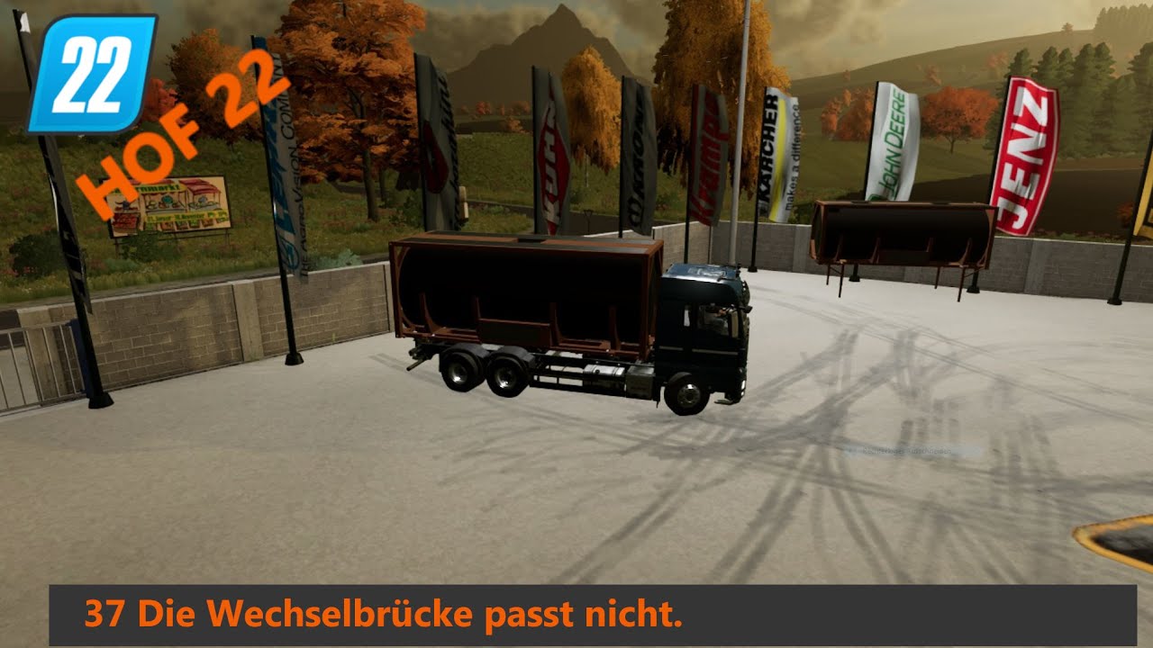 LS22 HOF - 37 Die Wechselbrücke passt nicht.