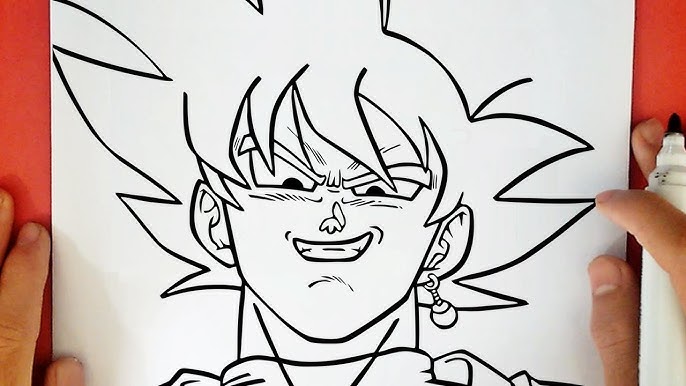 Como Desenhar o Goku Black (Muito Fácil) - Aprender a Desenhar