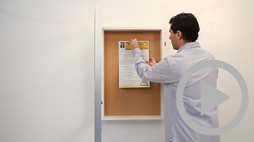 Mounting Large Cork Board SwingFrame Shadow Box