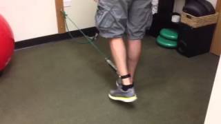 Knee Flexion Exercise With Bands