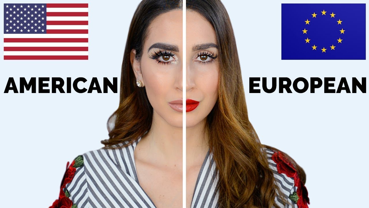 American VS European Makeup Tutorial - YouTube