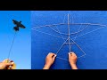 How to make a bird kite from coconut stalks