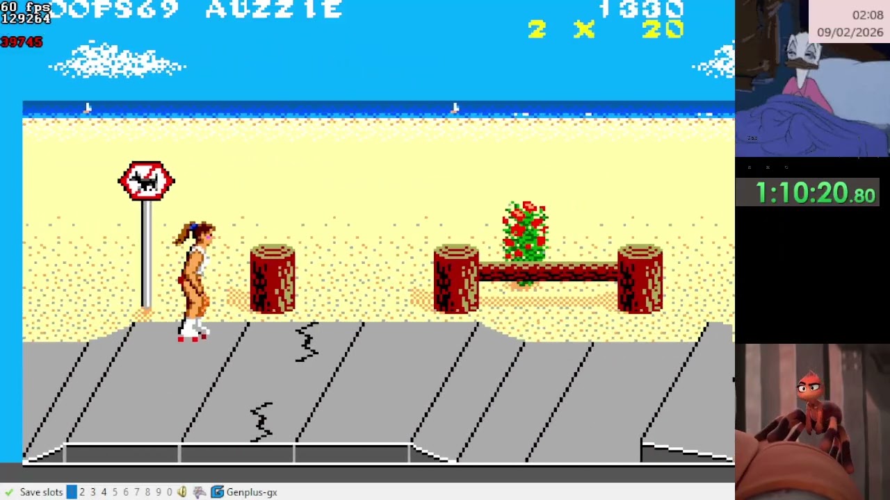 California Games (SMS) - Skating (No Game Over) in 1:05.600