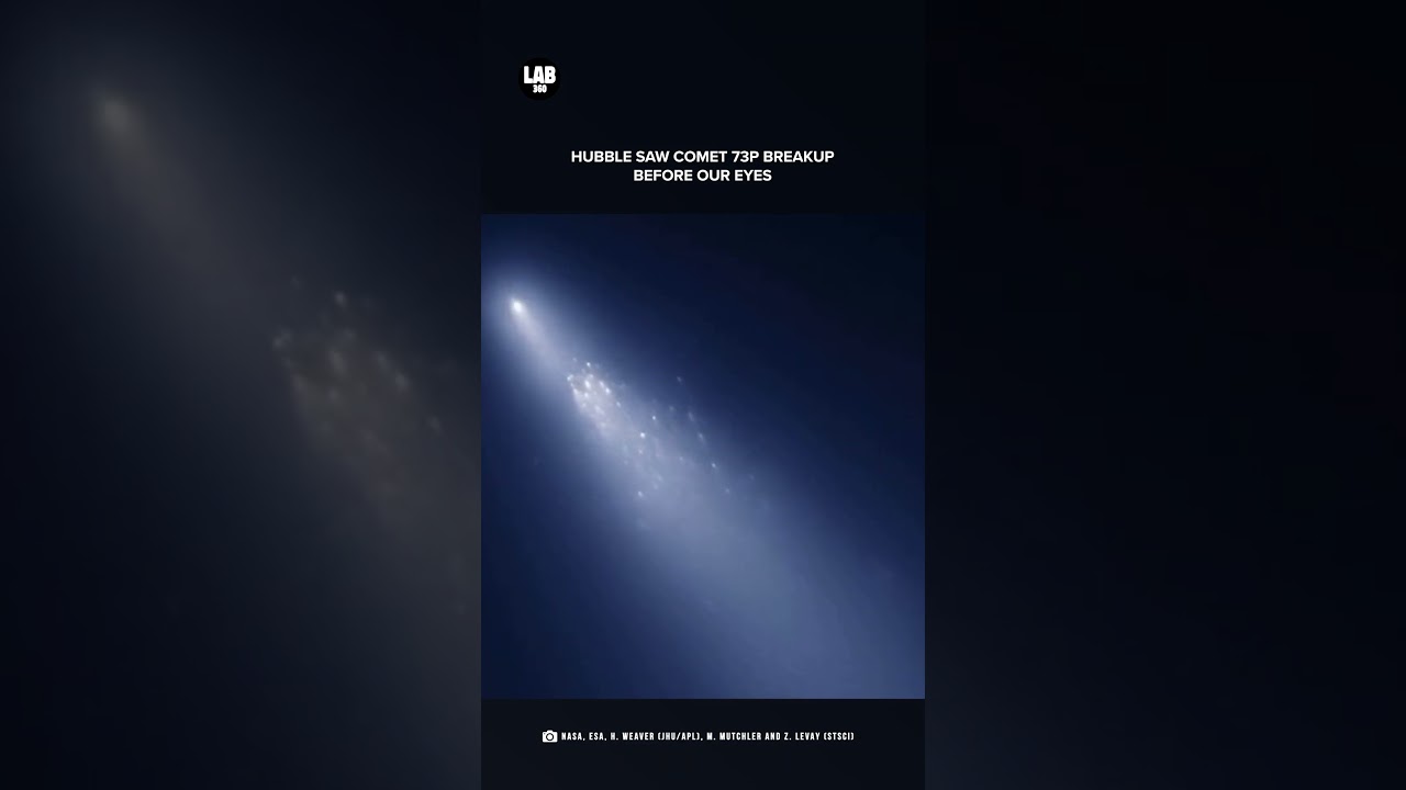 Hubble Captures Comet 73P Breaking Apart in Real Time! 