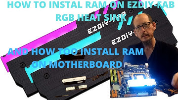HOW TO INSTALL RGB HEAT SINK ON RAM AND INSTALL THE RAM ON A MOTHERBOARD