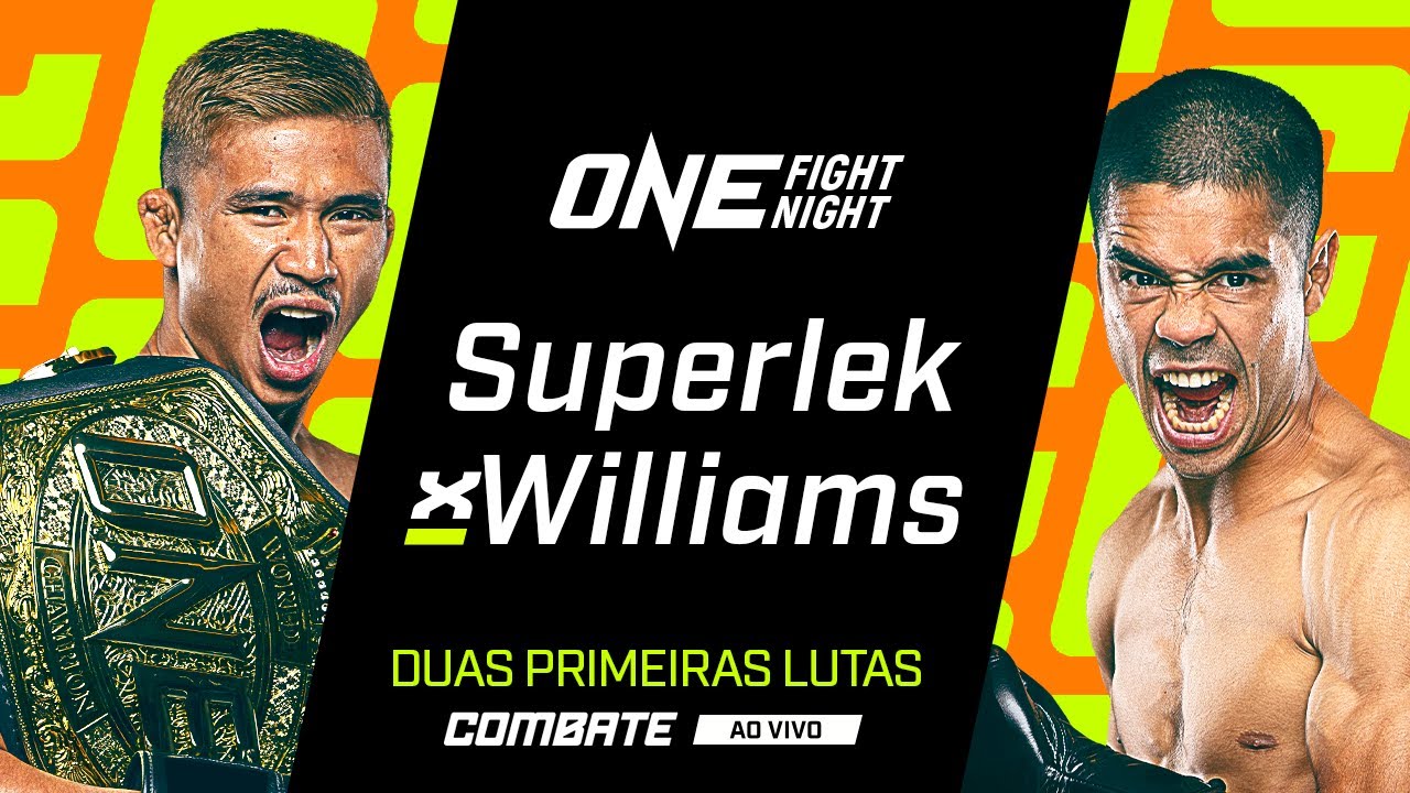 AO VIVO | ONE FIGHT NIGHT 8: SUPERLEK X WILLIAMS| DUAS PRIMEIRAS LUTAS | combate.globo