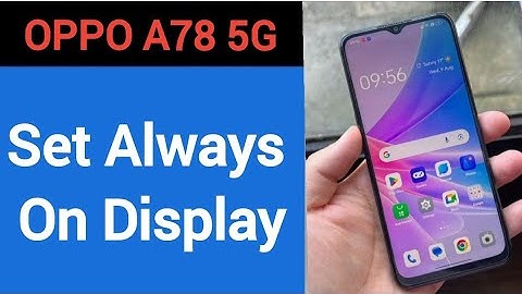 How to set always on display, Oppo A78 5G me always on display kaise set karen