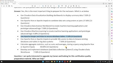Cloudera CDP 4001 Data Analyst Certification Exam