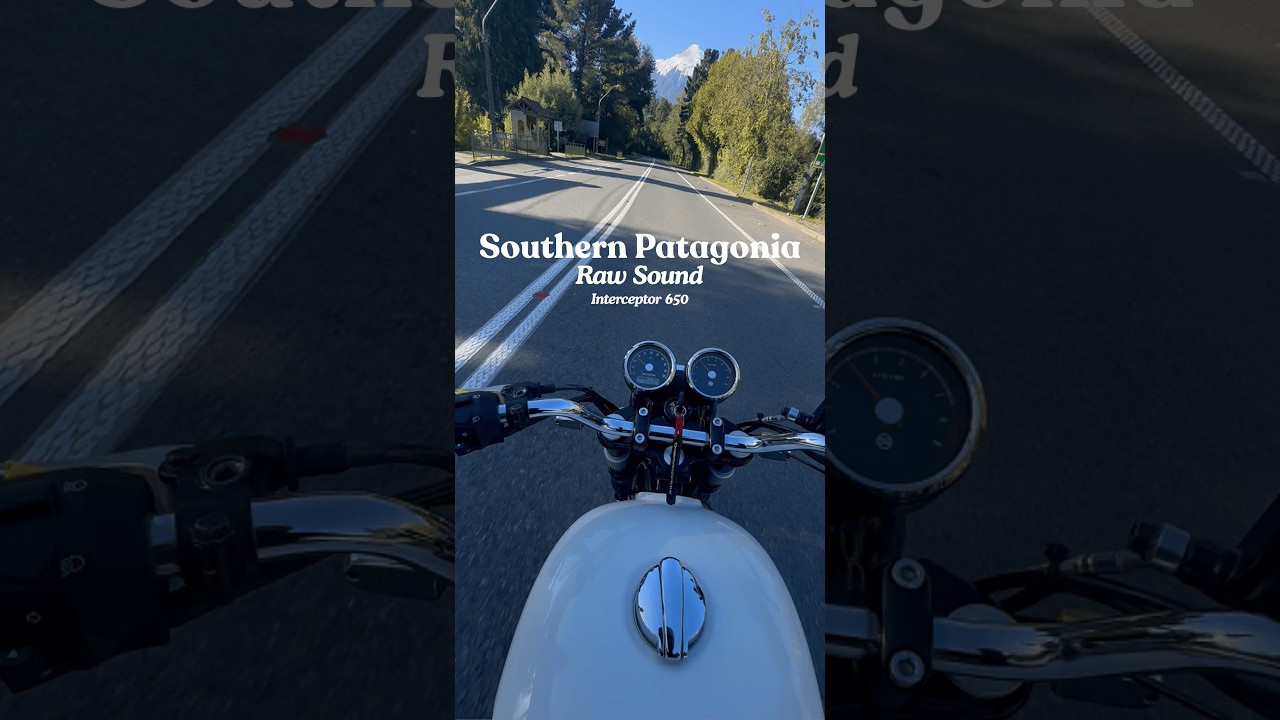 Riding through Southern Patagonia  - Royal Enfield 650 RAW Sound