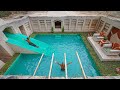 How i built a million dollars underground tunnel water slide park into swimming pool house