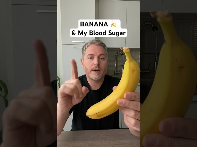 Banana and my blood sugar. #Glucose #BloodSugar #InsulinResistant1 #Banana
