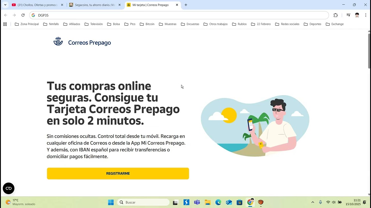 💰 Tarjeta Correos Prepago +10€ GRATIS +15€ amigo ¿Cómo funciona? Tutorial Octubre 2025 | Opinión 💰