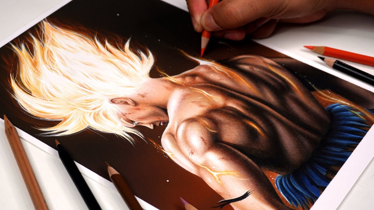 Como desenhar o Goku super sayajin infinito 