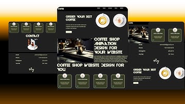How to Coffee Shop Animated Website Design Using HTML - CSS In Amharic