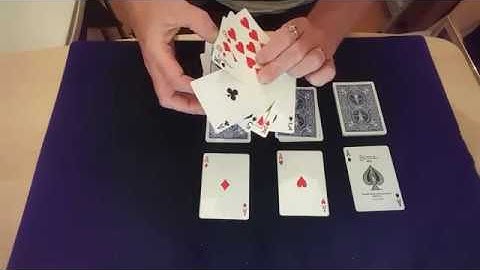 4 Ace trick by Frank Garcia. Performance and tutorial. Card Tricks.