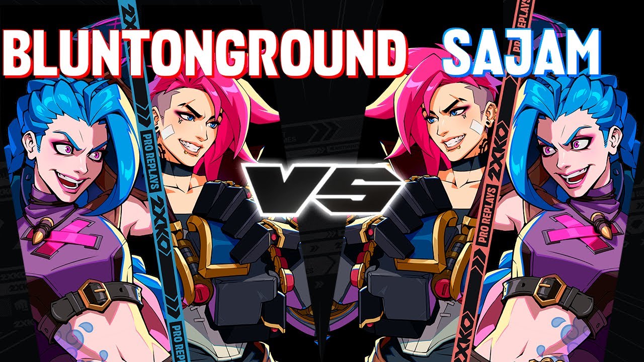 BLUNTONTHEGROUND (Vi-Jinx) vs SAJAM (Vi-Jinx) ▰ 2XKO Pro level replays