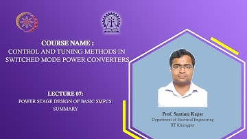 Lecture 07: Power Stage Design of Basic SMPCs: Summary