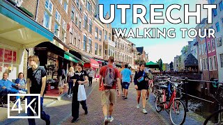 Utrecht Walking Tour 4K: From Utrecht Central to Domkerk 🚶‍♂️🏰 ASMR Natural Sounds
