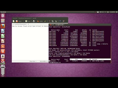 Cara memformat flash drive (pen drive) di Ubuntu versi ...