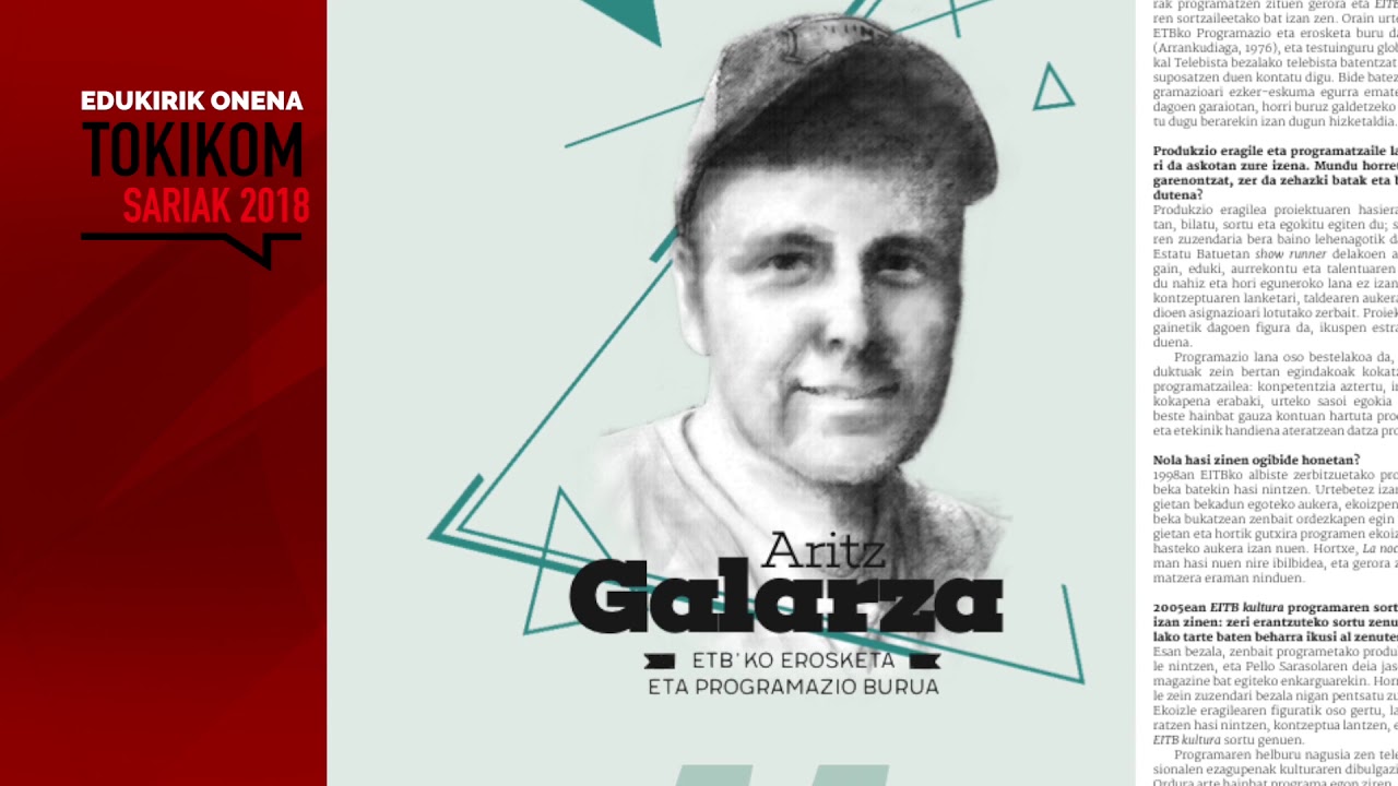 Geuriak 2018ko edukirik onenaren saria irabazi zuen 'Berba eta irudia' monografikoarekin