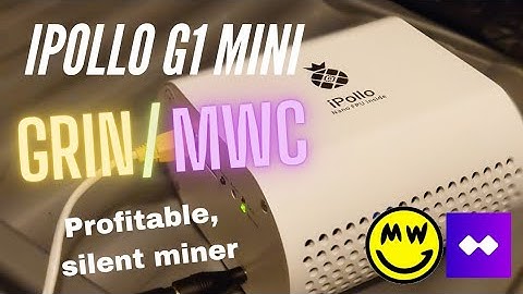 Ipollo G1 mini, MWC / Grin coin mining after 1 month.