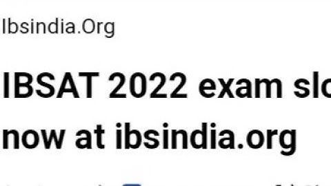 IBSAT 2022 EXAM SLOT BOOKING OPEN,HOW TO BOOK SLOT,EXAM, ADMIT CARD,RESULT DATE RELEASED,LATEST NEWS