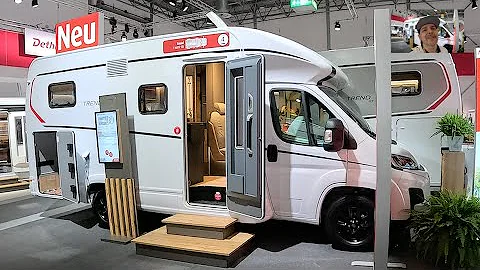 Dethleffs Trend T 6617 EB compact RV Camper Van Fiat Camping car T6617 walkaround + interior W2825