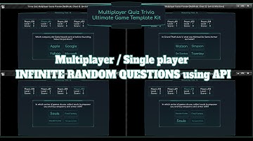 Multiplayer Quiz Trivia Game With Random Endless Questions from API -  Unreal Engine