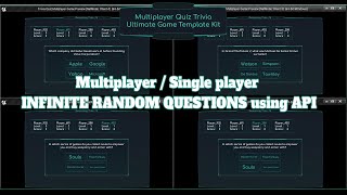 Multiplayer Quiz Trivia Game With Random Endless Questions from API -  Unreal Engine screenshot 1