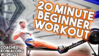 20 Minute Beginner Rowing Machine Workout