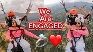 Paragliding Surprise Proposal ️ || Couple Goals - Pokhara Paragliding??