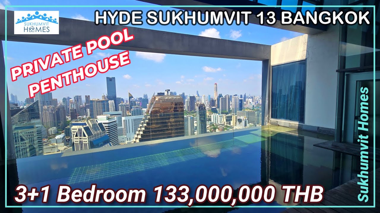 View of Luxury Duplex Penthouse with Private Pool For Sale @ Hyde Sukhumvit 13 ...