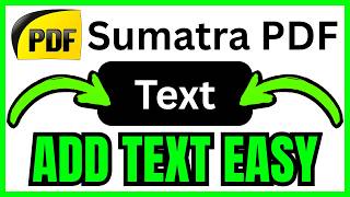 How To ADD TEXT In Sumatra PDF (QUICK & EASY) 2026