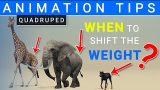 Free Tip | WHEN to shift quadruped weight in animation