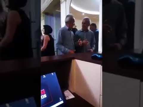 Drunk Armenian Man Fighting With His Reflection In the Mirror