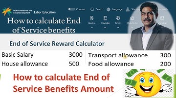 end of service benefits in saudi arabia | end of service reward calculator | end of service benefits